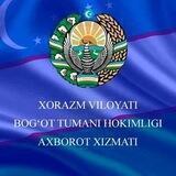 Bog‘ot tumani hokimligi axborot xizmati | Rasmiy kanal