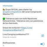 CHAT Conspiración Máxima, @supercontagiadores GRUPO.