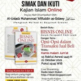 Audio - Bedah Buku BISNIS ONLINE, dalam Perspektif Fikih Islam