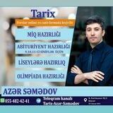 Tarix Azər Səmədov ️️️️️️️