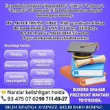 TAFAKKUR O'QUV MARKAZI.93 475 07 02