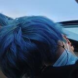 Blue heart in my mouth.