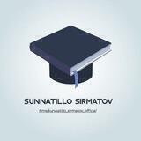 SIRMATOV OFFICIAL | Shaxsiy blog