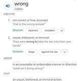 Wrong.
