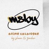 Msby’s anime catalogue.