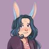 moon rabbit art 🐰