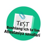 Yuksalish pog'onasi test yechamiz