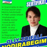 NODIRABEGIM❤️MILLIY sertifikat