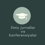 Ilmiy jurnallar va konferensiyalar
