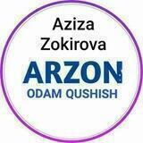 😍AZIZA ARZON AKTIV ODAM QO'SHISH XIZMATI😍
