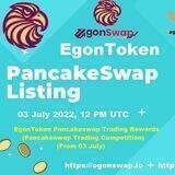 Egon Trading on PanCakeSwap To WIN Rewards (09 July to 17 July)