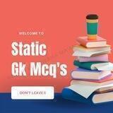 🎯 Static GK One Liner & Mcq 🎯