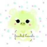beaded hands