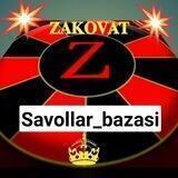 Zakovat savollar bazasi | Behruzbek Usanov