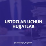 Ustozlar uchun hujjatlar