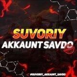 Suvoriy akkaunt savdo