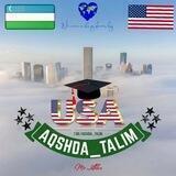 🇺🇸AQSHDA TALIM🇺🇿 vizitka