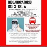 Manifestazione 1 maggio Pesaro contro biolab Bus Bg