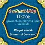 GʻURUMSAROY DECOR 🐼🐼🐻🐻🐰🐰