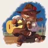 🐱 Кот с гитарой🎸