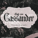 CASSANDER, 1870. ✱ 'AUTHORED "BEYOND: DIM." ☽