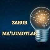ZARUR MA'LUMOTLAR