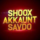 SHOOX AKKAUNT SAVDO