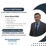 Ona tili va adabiyot milliy sertifikat (Xolmatov Doston)