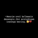Yuragimdagi statuslarm 💔