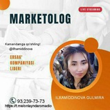 ✨ 💎 ERSAĜ LIDERI GULMIRA ILXAMIDDINOVNA STRUKTURASI 💎 ✨ ☎️ 93 2397373☎️