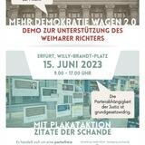 Mehr Demokratie wagen - Unterstützung Weimarer Richter
