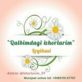 Qalbimdagi izhorlarim loyihasi