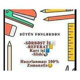 Sərbəst işlər📚📝