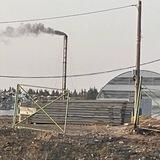 Мусорный полигон в деревне Сухарево
