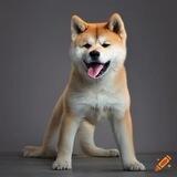 Baby Akita Inu 2% REFLECTION