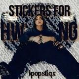 k pop stickers fr hwang
