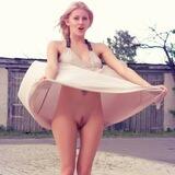 Ghee bottomless and upskirt