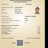 Abdullajon Niyozmatov Natijalari