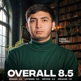 Durbek's IELTS | 8.5
