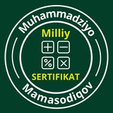 Matematika milliy sertifikat | Muhammadziyo Mamasodiqov