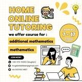 ONLINE TUTORING (maths & addmaths) 📚
