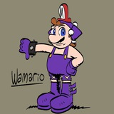 just a purple mario