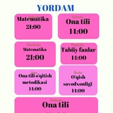 KUZGI ATTESTATSIYA UCHUN BEMINNAT YORDAM/ZULFIYAXON TOʻYCHIYEVA
