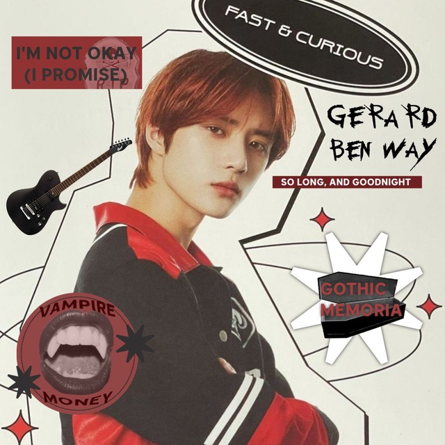 Hoka's Guitarist Racer, Gerard Way.