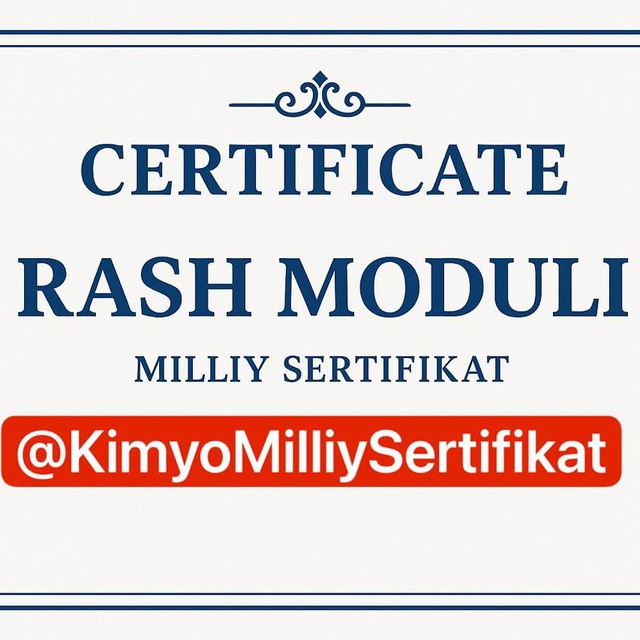 Biologiya - Kimyo | Rash Bot