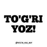 To'g'ri yoz!