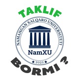 NamXU | Takliflar uchun