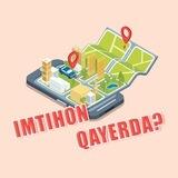 Imtihon qayerda - 📍 Joylashuvlar - geolokatsiyalar