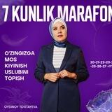 7 kunlik marafon | Oydinoy To'xtayeva