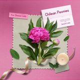 “Demure”.. Chinese Lady, Blooming Peony Flowers.